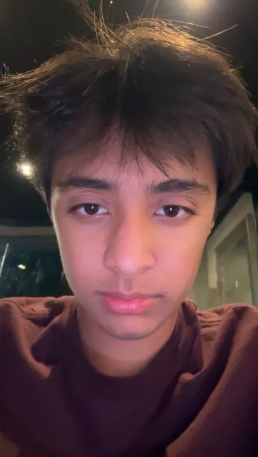 Yash Arora in a close-up selfie